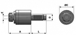 Головки осевые сверлильно-фрезерные с цанговым патроном ER DIN 6499  Okuma LB-LT 200 M 